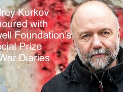 Andrey Kurkov Honoured with Orwell Foundation Special Prize for War Diaries